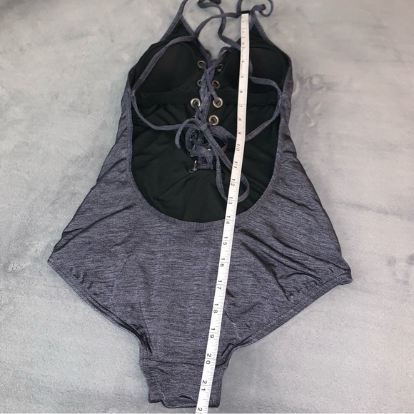Billabong Lace-up front Low Cut One Piece Swimsuit - Picture 8 of 13